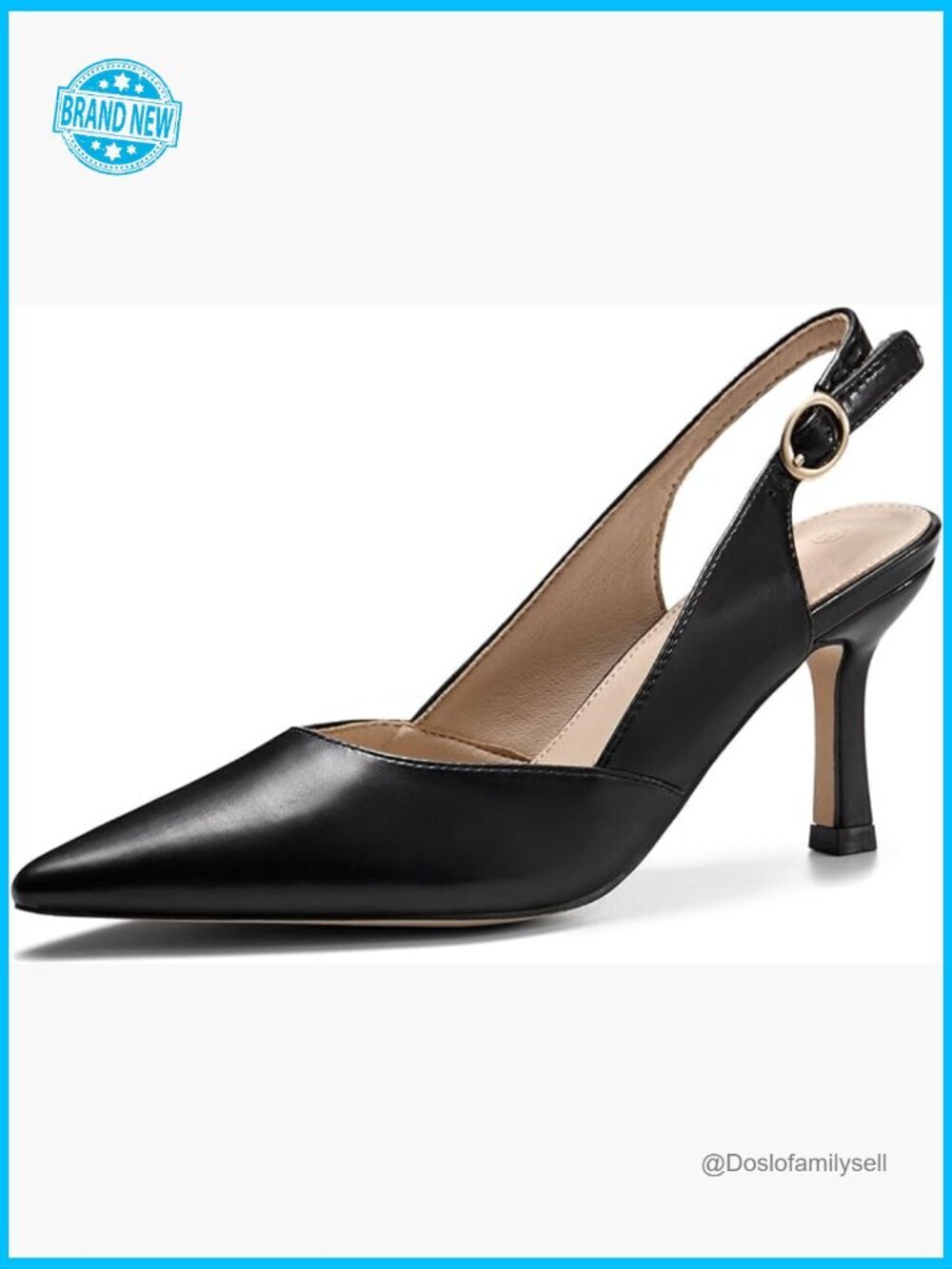 Slingback Kitten Heels Closed Pointed Toe Backless Wedding Party Dress Pumps